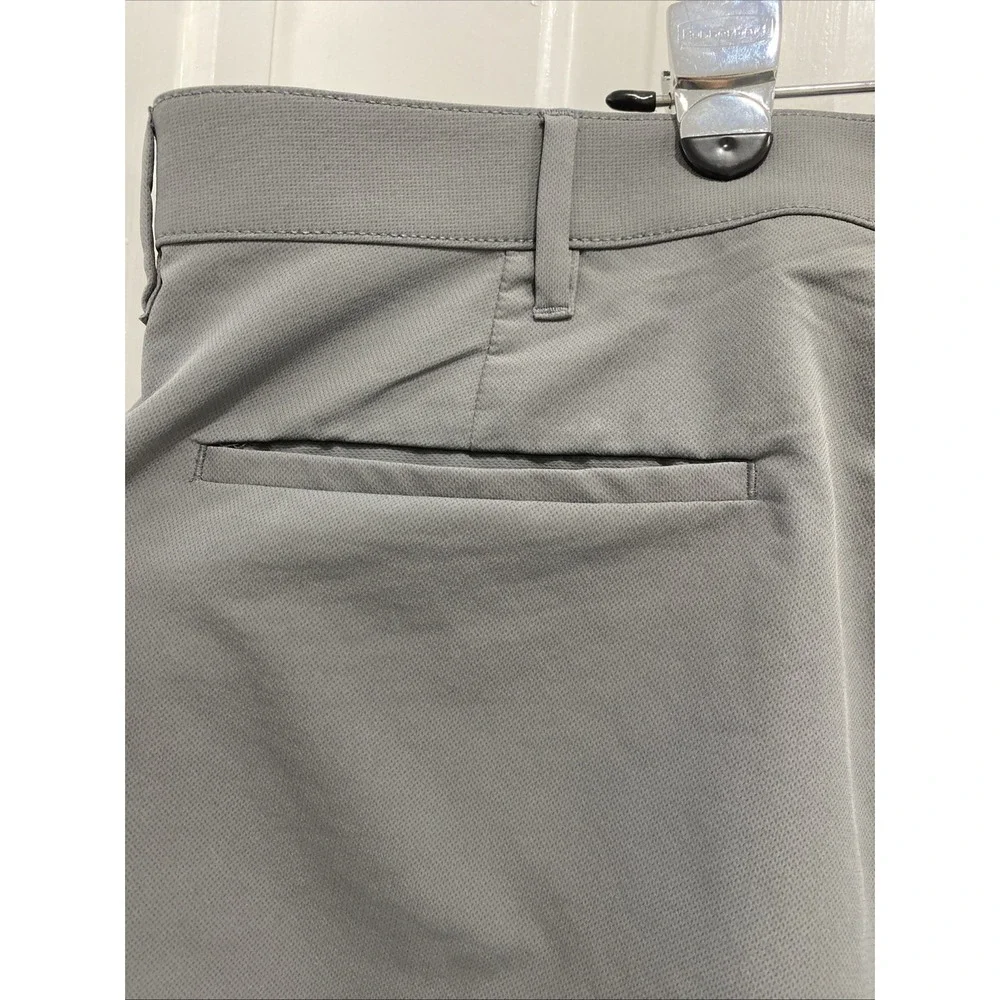 Banana Republic Mens Performance Pants Grey 40x32 Stretch Flat Front Lightweight
